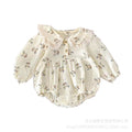 Infant and toddler spring and autumn clothing, baby girl long-sleeved romper, perfect for full-month, 100-day celebrations, princess-style, super cute and sweet, outdoor play suit