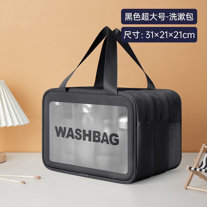 PVC cosmetic toilet bag waterproof portable large capacity swimming bag bath bag cosmetic bag fitness travel storage bag