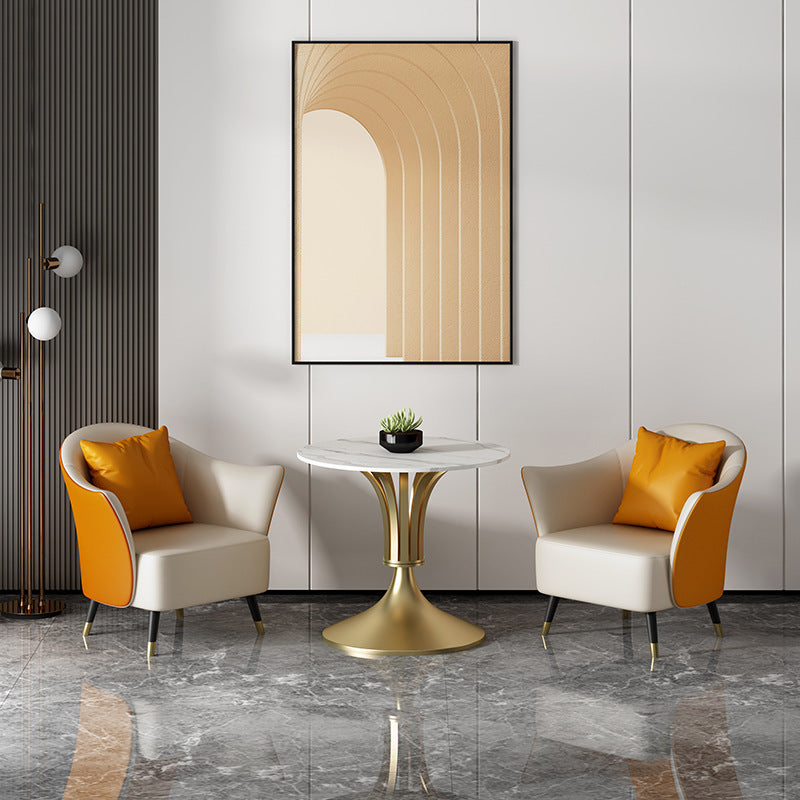 Nordic table and chair set, single sofa, hotel sales office, reception area, balcony, office break area furniture, reception