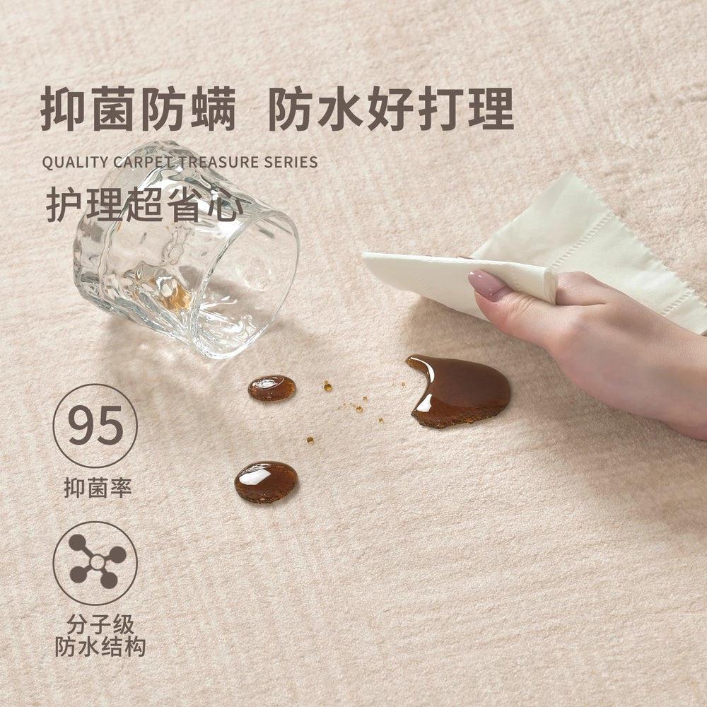 Distributed carpet living room crystal velvet thickenedwaterproof anti-fouling for home bedroom sofa coffee table floor mat large area full paving