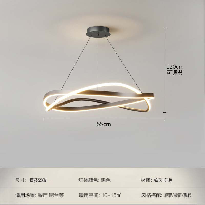 High-end hall, living room chandelier, modern simple light luxury restaurant, Nordic minimalist style, Zhongshan home improvement lighting fixtures