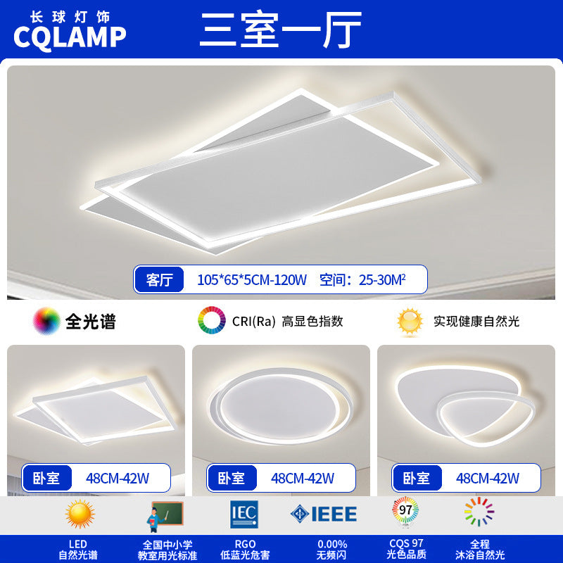 Living Room Light Main Light Minimalist Modern Simple Ceiling Light Atmospheric Zhongshan Lighting Whole House Package Combination 2025 New