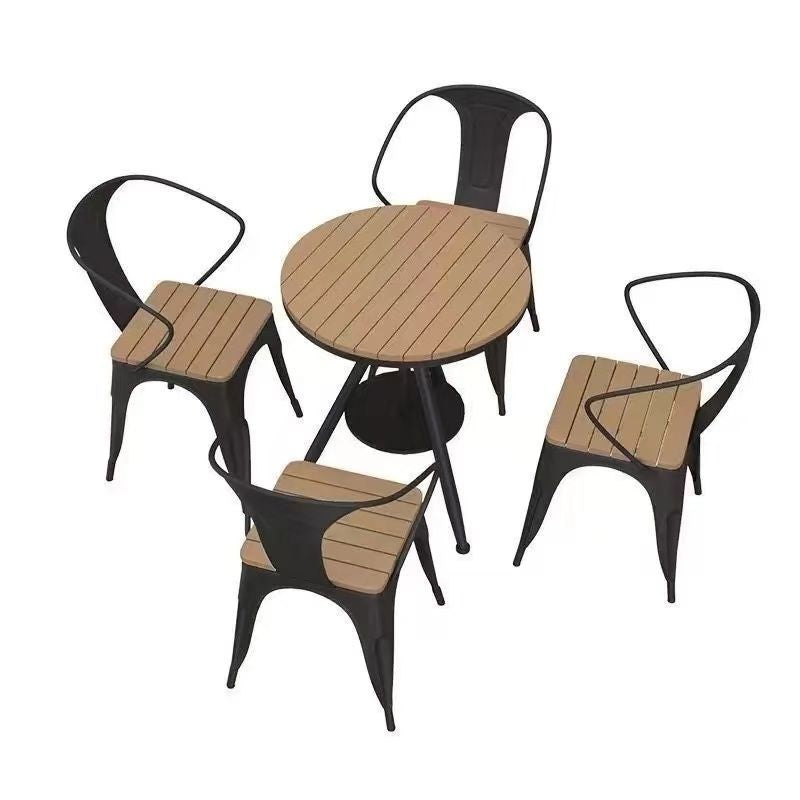Outdoor table and chair set - perfect for cafes, bubble tea shops, balconies, patios, courtyards, teas, terraces, gardens, dining tables and chairs - sun protection