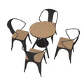 Outdoor table and chair set - perfect for cafes, bubble tea shops, balconies, patios, courtyards, teas, terraces, gardens, dining tables and chairs - sun protection