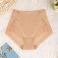 Multi-color combination cross-border exclusive high waist underwear women's breathable invisible plaid transparent sexy mesh women's briefs