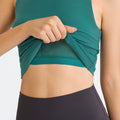 Factory direct sales new arrival yoga clothes women's beautiful straps chest pads long running sports yoga vest in stockdt138