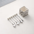 Electroplated silver fruit fork set
