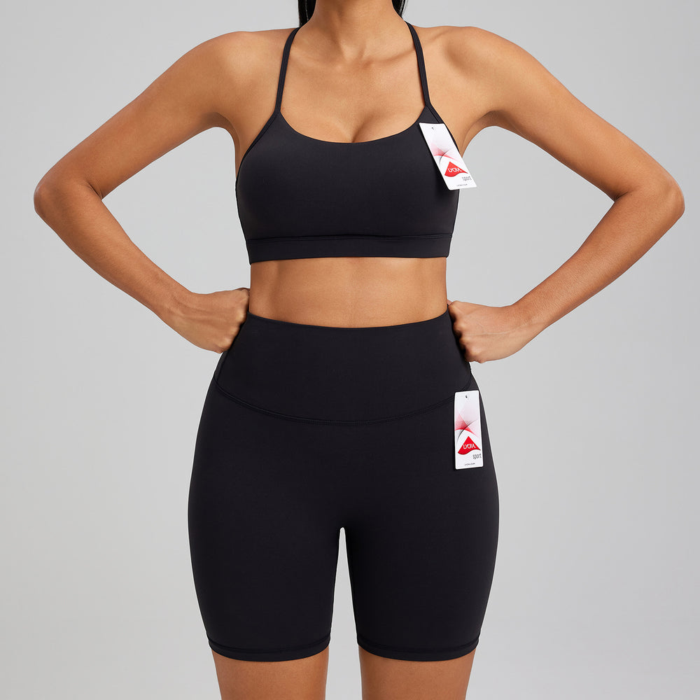 buttery solf lycra sports suit women's nude seamless yoga suit classy fitness suit