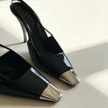 2026 new black sexy high heels square toe ankle strap stiletto pumps elegant party sandals high heel stilettos