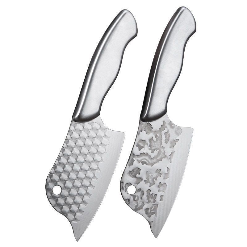 All-steel mini cleaver - women's knife, kitchen multi-tool, household fruit knife, sharp forged fish slicing knife