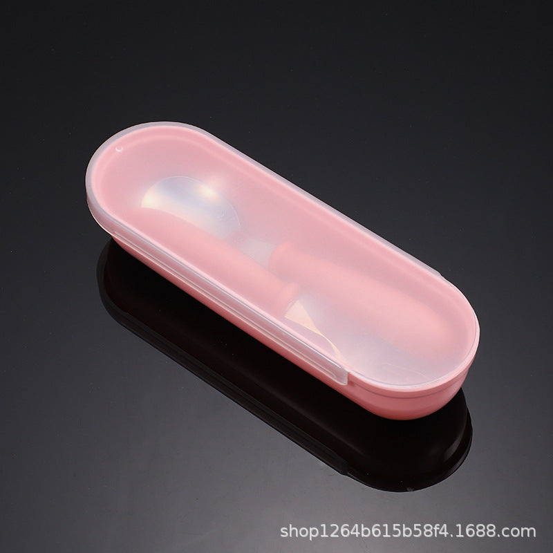 Cross-border 304 stainless steel children's tableware spoon fork box three-piece set baby feeding tableware mother and baby gifts