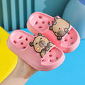 Slippers kidsbath bathroom slippers summer boys and girls cut out leaky non-smelly feet indoor for home soft bottom sandals