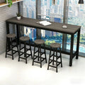 Wall-mounted bar table, minimalist modern design, suitable for home use, tall table, living room, balcony, small rectangular table, perfect for bubble tea shops and bar counters