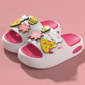 Cartoon kids' slippers - boys' summer baby sandals, anti-slip bath slippers for girls, new 2025 indoor home shoes