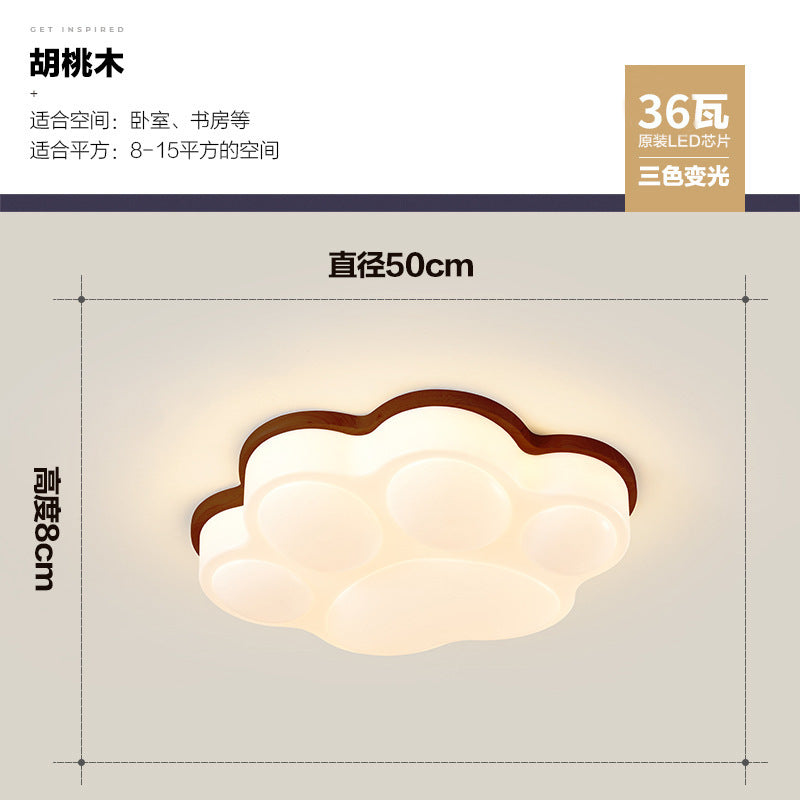Cream wind warm children's room creative cute cat claw bedroom light ceiling light modern simple master bedroom room lighting