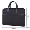 Portable briefcase zippered office bag conference bag satchel document bag document bag business bag printing logo
