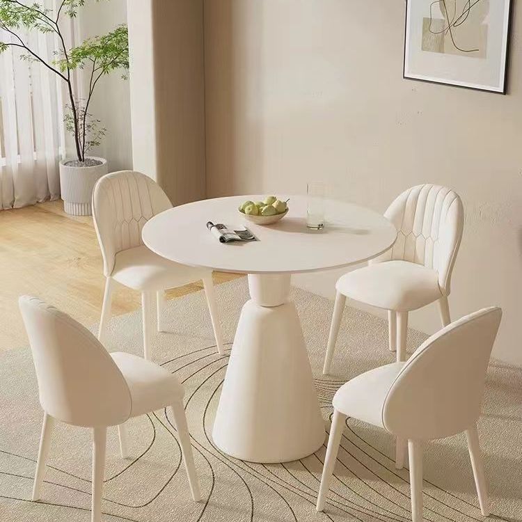 Cream style french garden table dining table small apartment for home slate table and chair combination accessible luxury reception negotiation balcony table