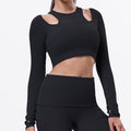 autumn style easiest for daily running and fitness wear women's sports pilates sports t-shirt high waist hip lifting yoga wear