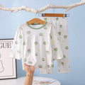 Kids' class a summer loungewear: boys' long-sleeve air conditioning pajamas, girls' modal sleepwear, cute baby clothes