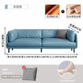 Sky blue microfiber leather [high density and high resilience]