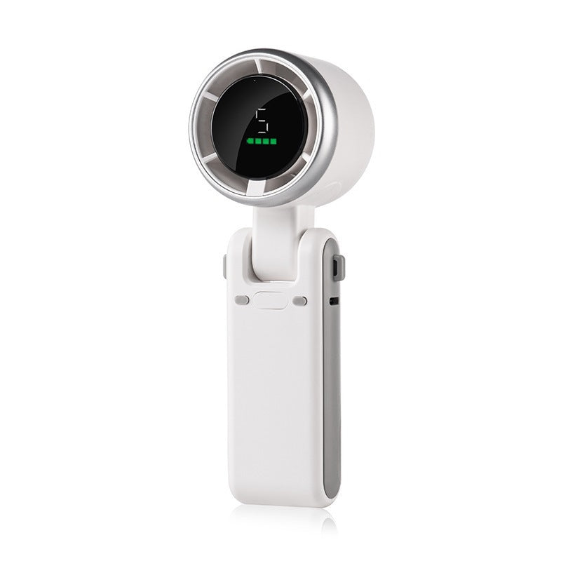 three-in-one handheld turbine high-speed small fan charging new ice-sensing electric fan portable bladeless wind span