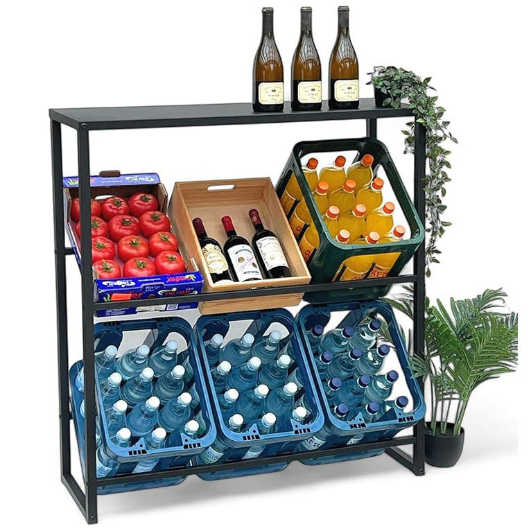 Source Factory Beer Box Storage Rack Iron Kitchen Storage Rack Drinking Water Box Display Rack