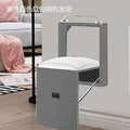 Folding shoe changing stool with soft bag, wall-mounted ultra-thin wall-mounted chair, invisible stool at the door, wall-mounted hidden stool