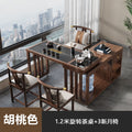 1.2m rotating tea table + 3 chinoiserie crescent chairs