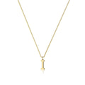 Trendy european and american style: exquisite fashion 26-letter alphabet necklace, personalized pendant necklace, 18k gold plated copper