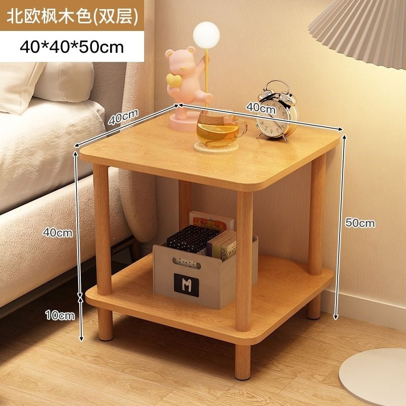 Bedside table bedside small table casual rental house small square table sofa side table bedroom simple for home storage rack