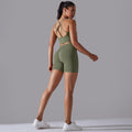 European and american sexy backless bra sports tank top high-waisted butt-lifting leggings seamless yoga outfit quick-dry fitness set