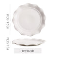 European-style embossed ceramic double-layer serving tray - perfect for home, snacks, desserts, cakes, creative wedding decor, living room, and pastry presentation