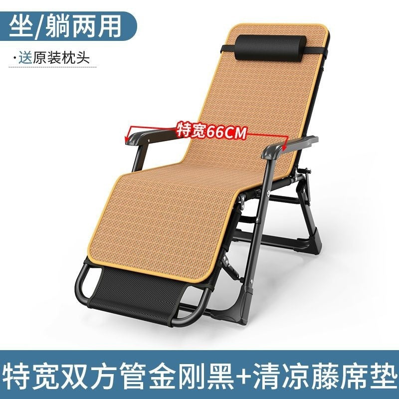 Foldable recliner chair - convertible for sitting or lying down - perfect for office naps, lounging, and resting - single person home use