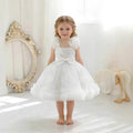New children's tulle dress birthday party evening gown diamond mesh princess dress diamond kids formal dress 140cm and under