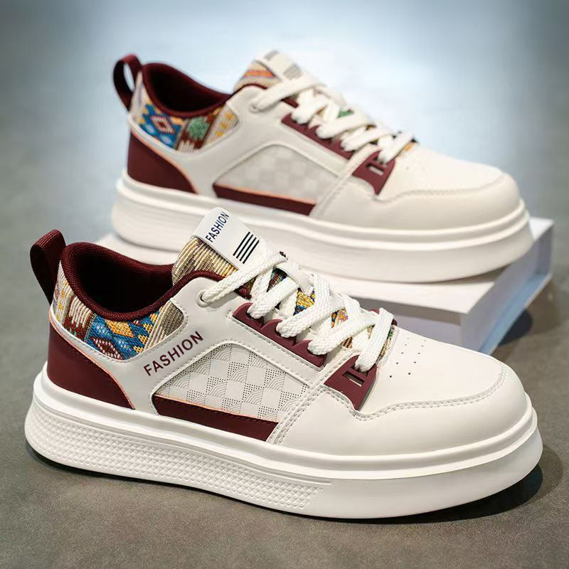 Men's shoes 2026 new spring fashion versatile men's casual white sneakers soft sole athletic breathable student trendy shoes