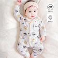 Infant romper - summer lightweight, class a, long sleeve, turn-down collar, newborn air conditioning suit, baby crawling suit for boys and girls