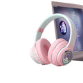Over-ear wireless bluetooth headphones - deep bass, high-fidelity audio, open-ear design, sports & gaming, card slot, universal compatibility with mobile phones