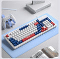 Viewsonic ku127 tri-color mechanical feel keyboard, 98-key layout, wired, universal for office and gaming