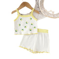 girl's suit camisole + shorts two-piece set