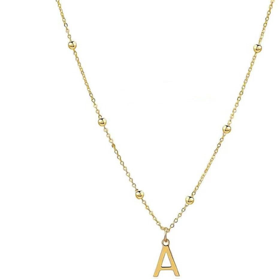 Aliexpress cross-border hot-selling fashionable european and american style unique minimalist niche english letter pendant necklace