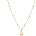 Aliexpress cross-border hot-selling fashionable european and american style unique minimalist niche english letter pendant necklace