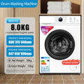 English washing machine fully automatic washing and rinsing all-in-one8kg10kgwashing machine drum variable frequency washing machine