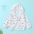 Baby sun protection clothing summer thin breathable pure cotton infant air conditioning shirt boys and girls children's sunscreen outerwear
