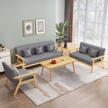 Office sofa, office sofa and coffee table set, small apartment rental living room modern minimalist office sofa