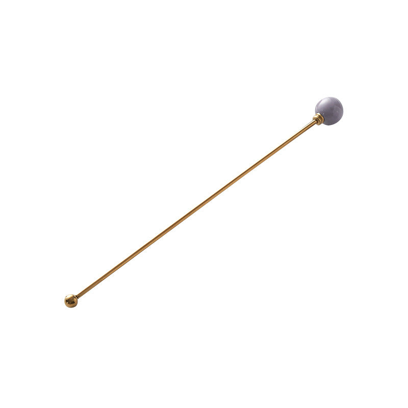 304 stainless steel tea & coffee stirring rods - multi-colored dessert picks - high-value ceramic handle milk frothing sticks - wholesale