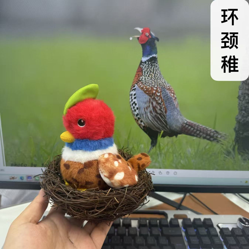 Cat toy amazon cross-border electric simulation bird rechargeable cat self-healing sound shake bird stuffed toy