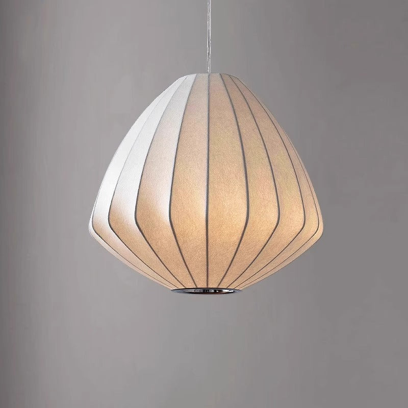 Wabi Silent Wind Living Room Chandelier Retro New Chinese Lantern Silk Zen Light Japanese Restaurant Homestay Ambient Light