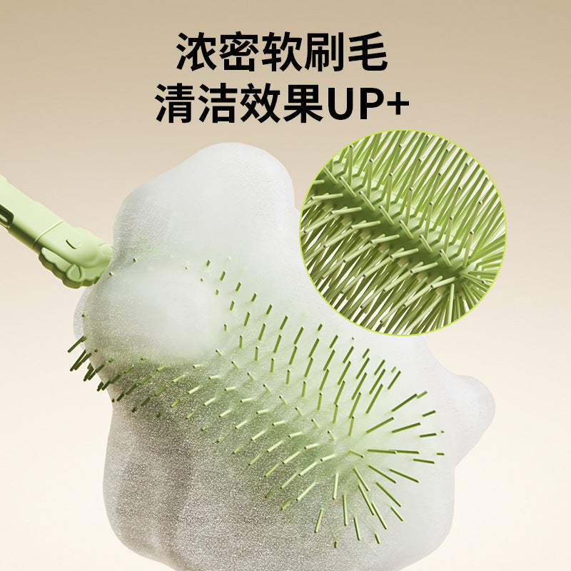 Portable silicone baby bottle brush - gentle cleaning brush for bottles - newborn bottle brush set for home use
