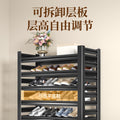 Household steel shoe rack floor-standing multi-layer storage rack simple storage rack entrance entrance door large-capacity shoe cabinet