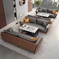 Office office sofa xipi business reception reception three-person coffee table combination casual modern conference room abrasion resistant